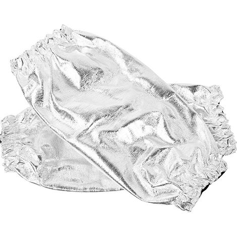 Gants de protection pour bras, surmanches en feuille d'aluminium résistantes à la chaleur jusqu'à 1000 degrés, ignifugés.