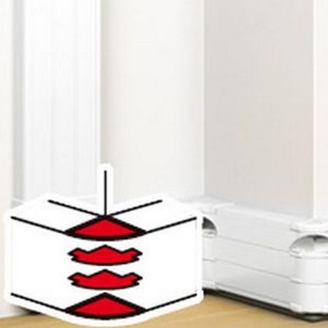 Legrand 75636 - External angle 85 to 120° - for direct clipping trunking Prog Mosaic 50x180
