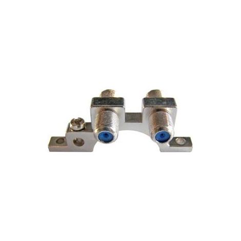 HDSAT BLOC DE MASSE POUR ANTENNE SATELLITE 2 FICHES F FEMELLE FEMELLE tnt satellite cable