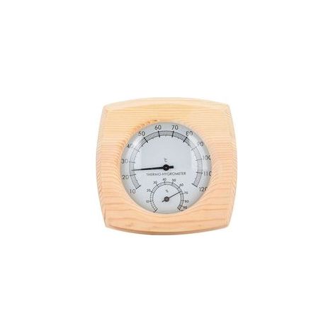 Thermomètre et hygromètre d’intérieur en bois d’épicéa – Design naturel, affichage clair et précis pour intérieur (1/5)