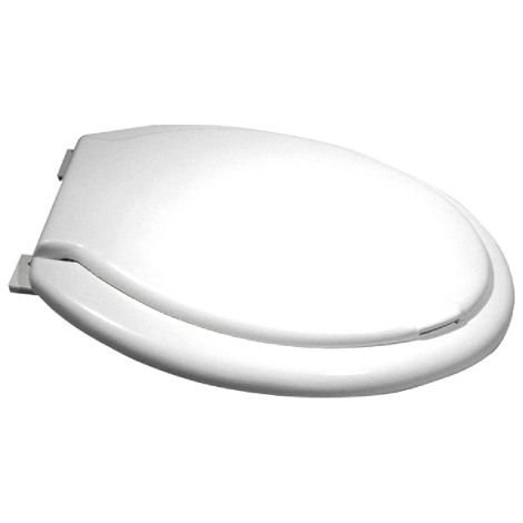 Dianhydro – Abattant WC universel en polypropylène – Dimensions 45,5 x 37,2 cm – Charnières PVC type A – Fixation facile pour toilettes standard