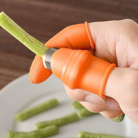 Lot de 6 outils de cueillette de fruits et légumes en silicone réutilisables, durables et multifonctionnels pour le jardin pour femmes (1/5)