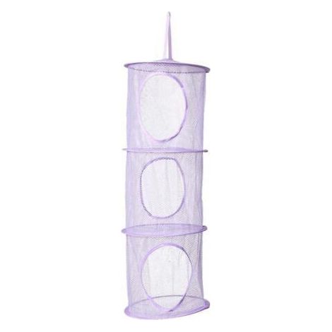 Filet de rangement suspendu, sac en filet pliable portable à 3 niveaux (1/5)