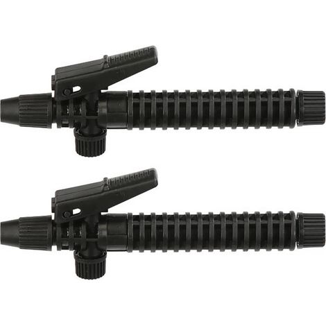 Lot de 2 poignées pulvérisateur à gâchette 175 mm, poignée pistolet pulvérisation agricole pour contrôle des cordyceps jardin, équipement dédié (bleu) Noir 2PCS (1/5)