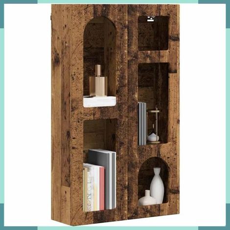 891372 Armoire suspendue avec étagère Bois ancien 59 x 20 x 100 cm (1/5)