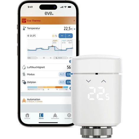 Eve Thermo intelligente Thermostatkopf weiß