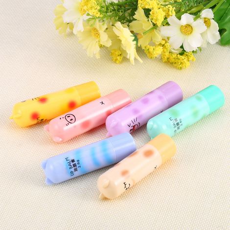 Baume à lèvres hydratant incolore cartoon animal mignon pour femmes hommes enfants - stick lèvres cosmétique nourrissant. (1/5)