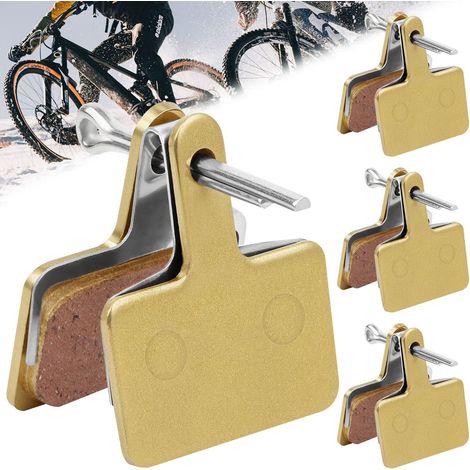 Plaquette de Frein Vélo VTT Plaquette de Frein Trottinette Electrique en Résine Semi Métallique 4 Paires Plaquettes de Freins Pares Haute Performance pour B05S (1/5)