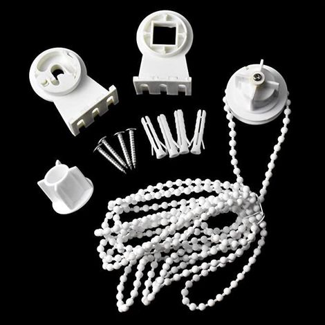 Tête de traction pour store enrouleur de 28 mm, tête de commande pour levage de rideau, tête de traction en métal/plastique, grande tirette à perles. (1/5)