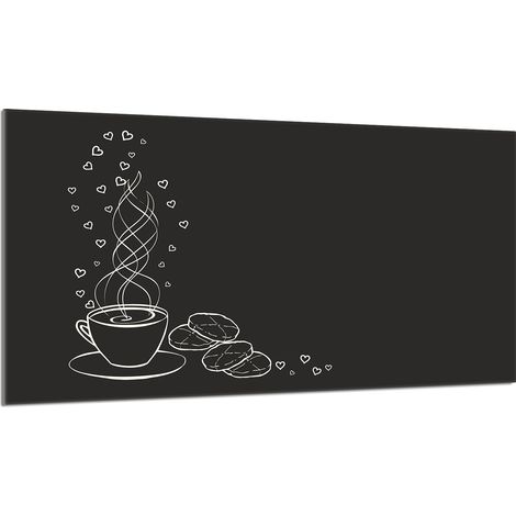 Protezione per piano cottura in vetro 90x52 Caffè (1/5)