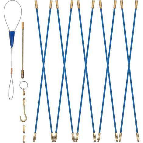 Glasfaser-Kabelziehwerkzeug-Set für elektrische Kabel – 330,00 x 0,50 x 0,50 cm (1/4)
