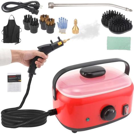Nettoyeur vapeur 2500 W, nettoyeur vapeur portable haute pression 1500 ml pour le nettoyage à domicile, nettoyeur vapeur haute température pour tapis et tissus d'ameublement (1/5)