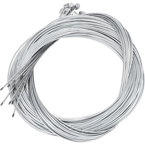 20 pièces câble de frein métallique 2,5 m pour vélo électrique, accessoire vélo avec âme en acier 1,6 mm (1/5)