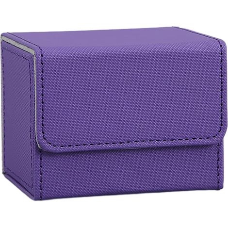 Boîte de rangement en cuir synthétique pour jeux de cartes à jouer (1/5)