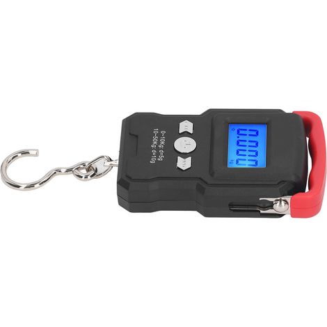 Tragbare digitale elektronische Waage 50 kg, Gepäckwiegehaken, LED-Anzeige, 800-mAh-Akku, Hängegepäckwaage mit stabilem Haken. (1/5)