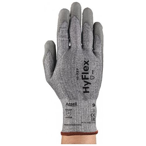 Gant de protection anti-coupures HyFlex® 11-727 Taille 7 gris EN 388 PSA II (Par 12)