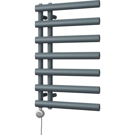 Elyan - Anthracite Electric Towel Rail H766mm x W500mm 300w Thermostatic (1/3)