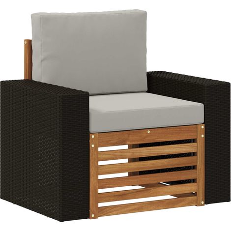 Maison Exclusive - Outdoor Mittelsofa Natur