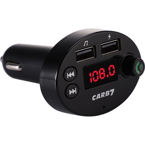Autoradio MP3 Bluetooth avec ABS, prise allume-cigare, kit mains libres Bluetooth B7 - Noir (1/3)