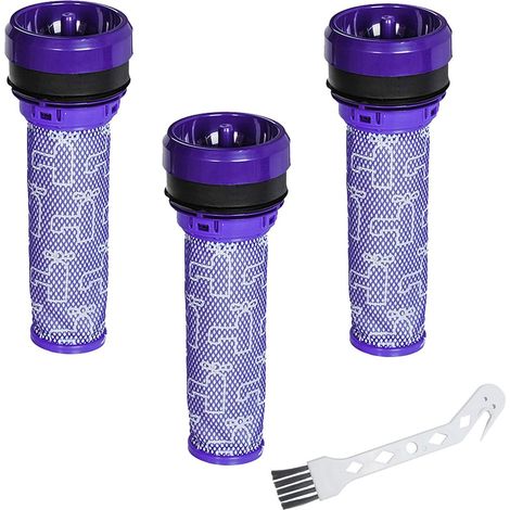 3pcs Filtre de Remplacement pour Dyson V10 Series, Filtre de Rechange con Brosse pour Absolute V10 Animal V10 Total Clean SV12, Remplacez le Filtre Référence 969082-01 (DC37) (1/5)