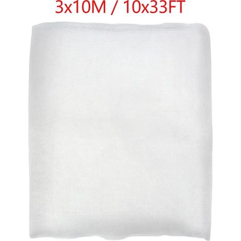 Filet de jardin (3 x 10 m) - Protection ultra-fine pour plantes, légumes, fruits, fleurs, serres et plates-bandes surélevées. (1/4)