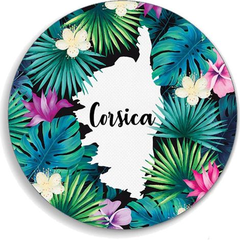 Set de table CORSICA rond PVC tissé (1/2)
