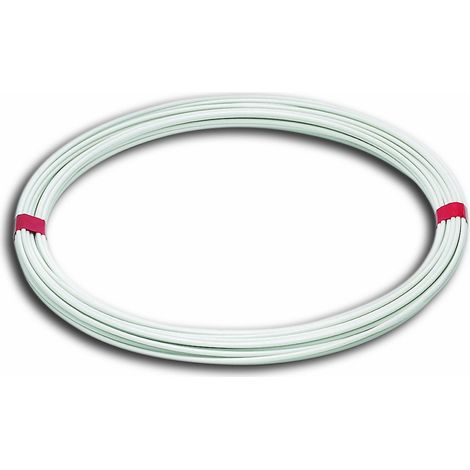 Chapuis FIL15 Filo per in panni in acciaio plastificato - Diametro esterno 2,7 mm - Lunghezza 15 m - Bianco