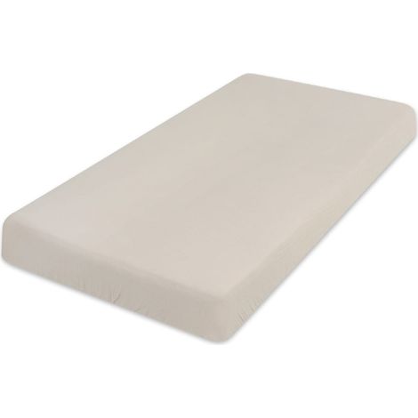 Lenzuolo con angoli in mussola 90x200x25, beige chiaro15, matex (1/5)