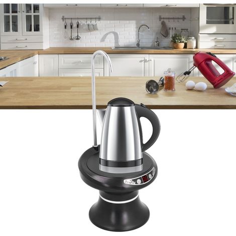 Fontaine à Pompe Électrique USB pour Bouteille d'eau 5L à 18.9L avec 5 Modes Quantitatifs et Pompe en ABS Noir 672g DC5V (1/4)