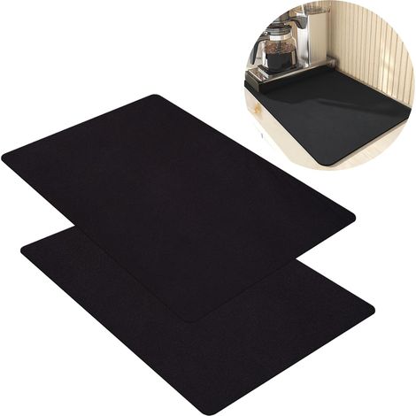 2 Pièces Tapis de Séchage Vaisselle Absorbant 30x40cm Tapis Egouttoir Vaisselle, Tapiss Égouttoir Absorbants Évier, Tapiss de Séchage de Vaisselles, pour Cuisine, Bains (1/5)