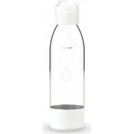Dafi PushAir Sprudelflasche 0,7 l weiß mit Griff (1/5)