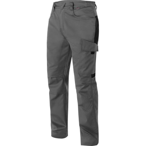 Würth Modyf – Pantalon de travail Star CP250 gris – 6 poches externes dont 1 poche mètre – Coupe ergonomique au niveau du genou – Ceinture élastique (1/5)