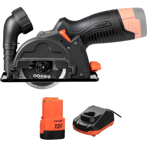 Dnipro-M Mini Amoladora Inalámbrica 12V Brushless CT-12BC, Disco 76mm, 20000 RPM, Metal y Madera, Batería 2Ah + Cargador – CT-12BC (1/5)