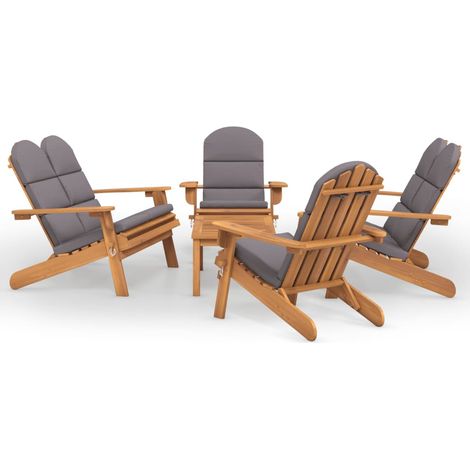 Maison Exclusive - Ensemble de salon de jardin Adirondack 5 pcs bois acacia solide (1/5)