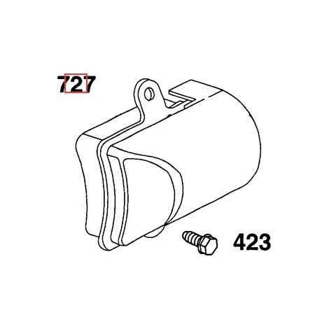 Coperchio originale motorino rasaerba tagliaerba BRIGGS & STRATTON 492698