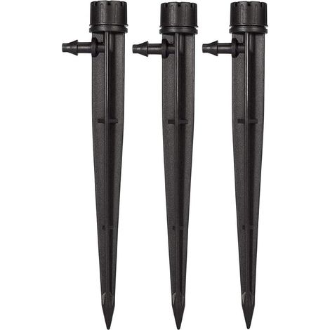 50pcs Goutteurs d'irrigation de Jardin pour Tube de 4 mm/7 mm 360 degrés 8 Trous réglables Système d'irrigation Micro débit Kit (1/5)