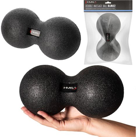 Pelota de masaje doble Lacrosse 12x24 cm (1/5)