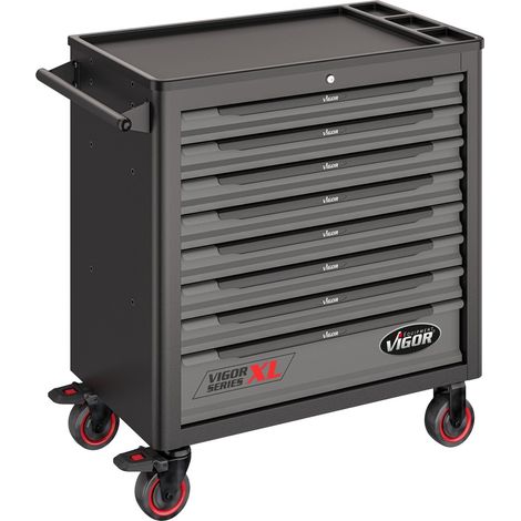 VIGOR Werkstattwagen Series XL, Kunststoff-Arbeitsplatte, leer, L x B x H: 919 x 481 x 1002 mm