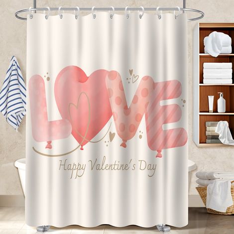 Rideau de douche 180x180 À œillets renforcés polyester pour salle de bain pour décoration salle de bain (1/5)