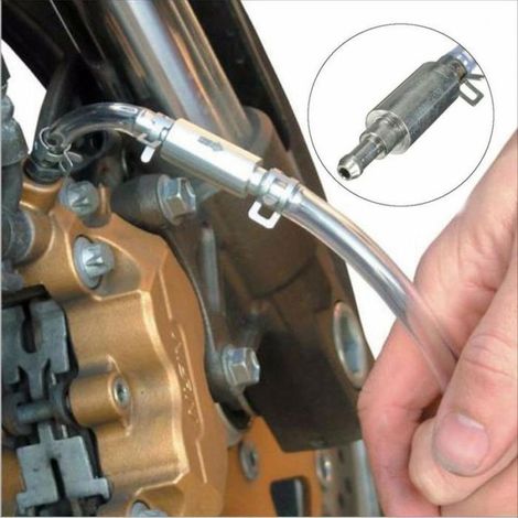 Kit De Purge De Frein - Aluminium - Valve Anti-Retour - Pour Freins Hydrauliques Moto Voiture Vélo - 1 Pièce (1/4)