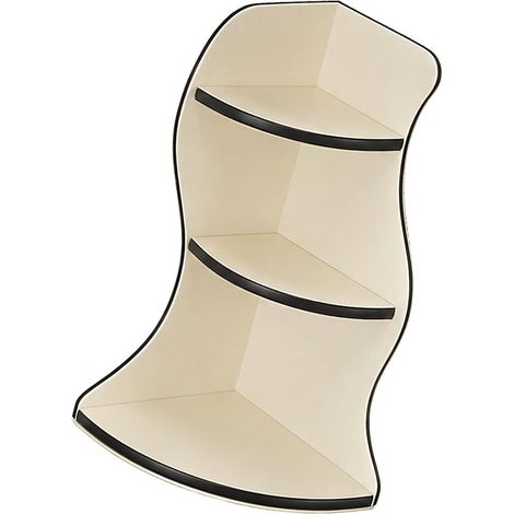 Étagère d’angle 3 niveaux pour plan de travail, organiseur de salle de bain et cuisine, rangement pour lavabo, blanc crème (1/5)