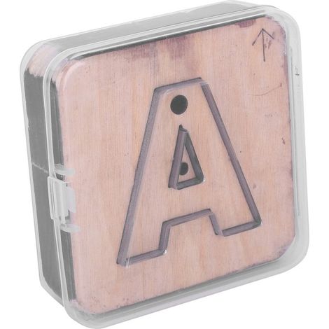 Poinçon en cuir lettres majuscules, outil de perforation, moule de découpe DIY pour artisanat (1/5)