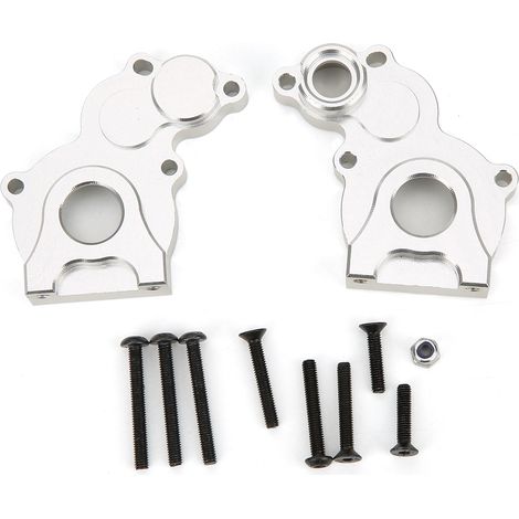 Boîtier de transmission en alliage d'aluminium pour RGT 1/10 Truck Overland Rock Cruiser EX86100 - Couverture de boîte de vitesses RC argentée (1/5)