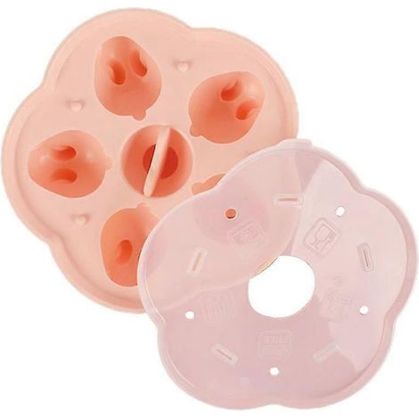 Moule en silicone en forme de lapin mignon pour aliments pour bébés (rose), 2026-sj (1/5)