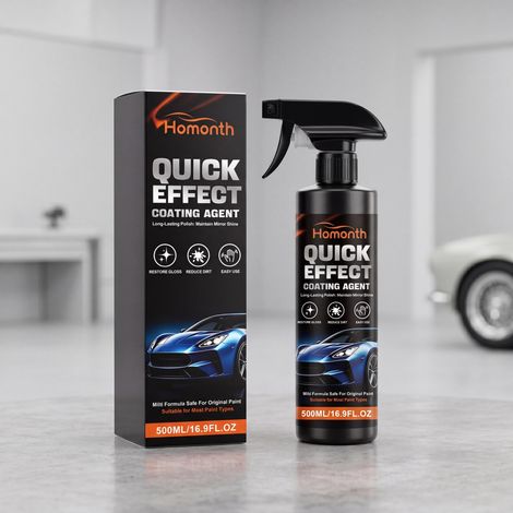 Quick-apply coating agent for car paint, brightening, cleaning, and restoration daily nano-coating for convenient care -- 500ml (1/5)