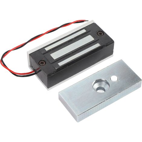 Serrure électromagnétique, force de maintien de 60 kg, mode NC, pour système de contrôle d'accès (1/5)