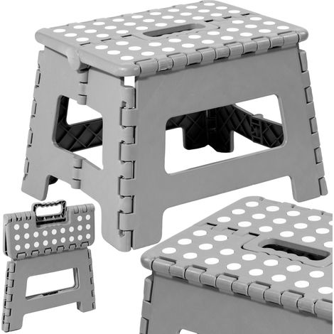 AMIGO GRAY Klapphocker mit rutschfester Oberfläche, Größe M
