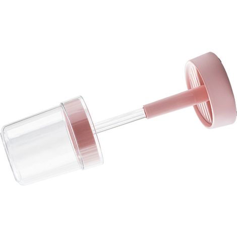 Porte-brosse à dents réglable en hauteur, rose, pour étudiants, dortoirs et salle de bain.