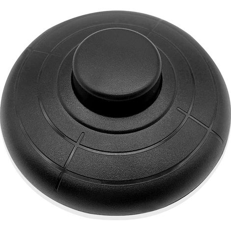 Diameter 70 mm Black Round Foot Switch Foot Control Switch for Floor Lamps, Children's Table Lamps, Kitchen Cabinet Lights (1/5)