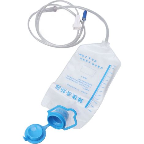 Jeffergarden Kit de sac de lavement à domicile, capacité de 1200ml, Type suspendu, soulagement de la Constipation, Kit de nettoyage et d'irrigation du clon (1/5)
